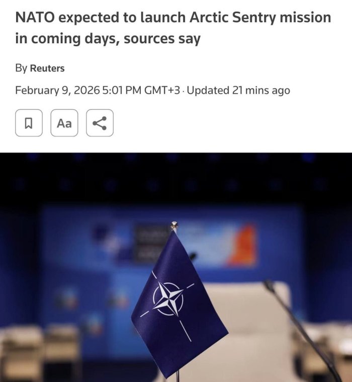 NATO Арктикада “Арктика соқчиси” миссиясини тайёрламоқда