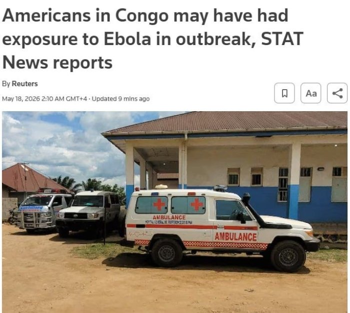 AQSh Ebola bezgagi tufayli Kongo va Ugandadan amerikaliklarni evakuasiya qilmoqda