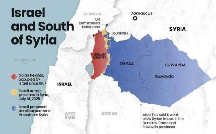 Isroil Bashar al-Assad qulaganidan keyin bosib olgan Suriya hududlarini anneksiya qilmoqchi