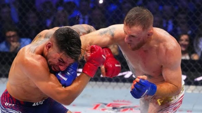 Jastin Getji Oq uyda Iliya Topuriyani mag‘lub etib, UFC chempioniga aylandi