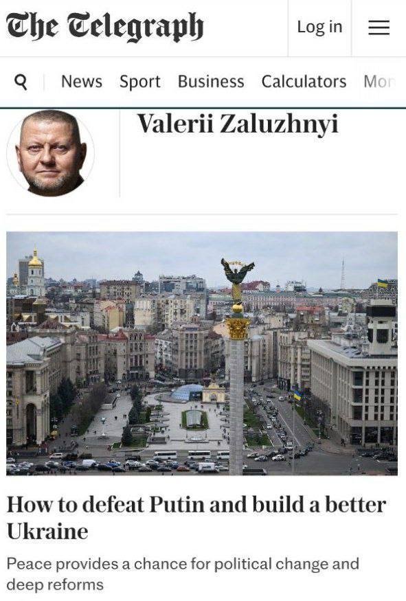 Zalujniy xavfsizlik kafolati sifatida Ukrainada yadroviy qurollarni joylashtirishni taklif qildi