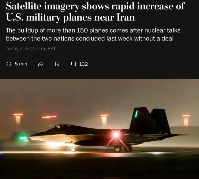 AQSh Eron yaqinida yirik harbiy kuch to‘pladi — The Washington Post