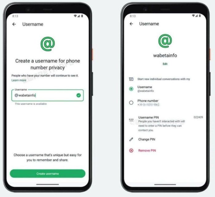 WhatsApp’да телефон рақами ўрнига (username) билан мулоқот қилиш имкони пайдо бўлади