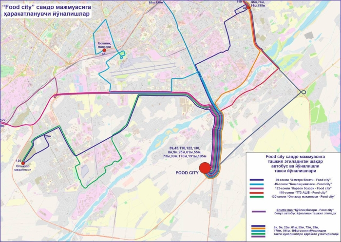 Тошкентда бепул автобус йўналиши ташкил этилади