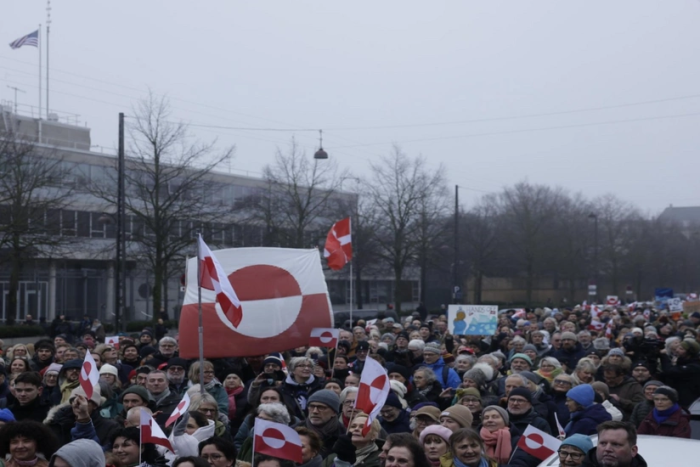 Daniyada minglab odamlar AQShning Grenlandiyani egallash rejalariga qarshi mitingga chiqdi