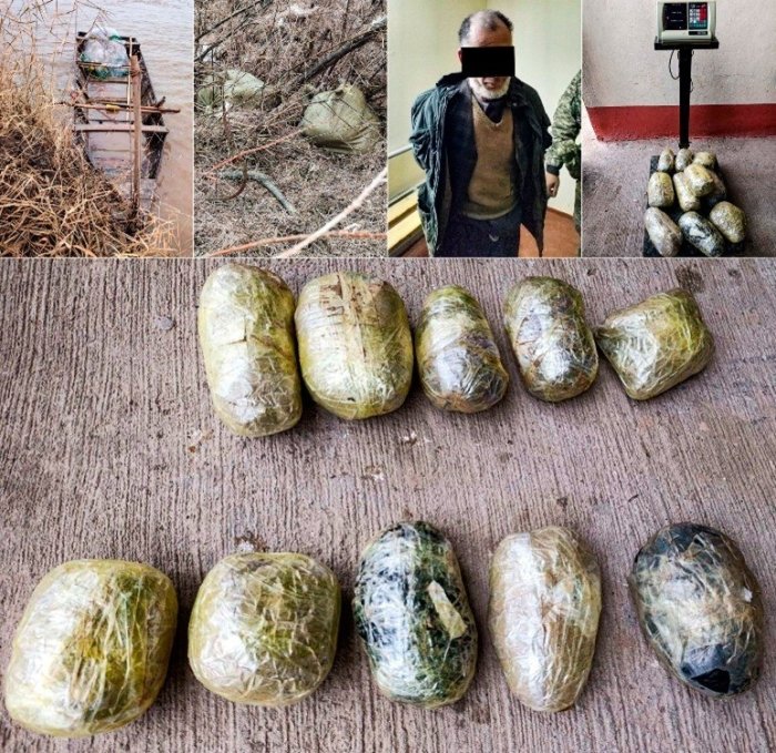 Amudaryo orqali 10 kg giyohvandlik vositasini olib o‘tgan afg‘onistonlik narkokur’er ushlandi