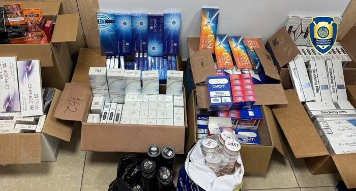 Poytaxtda aksiz markasiz tamaki mahsulotlarining savdosi fosh etildi