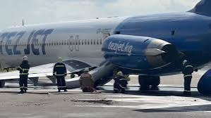Bishkek aeroportida samolyot qo‘nish paytida ag‘darilib ketdi