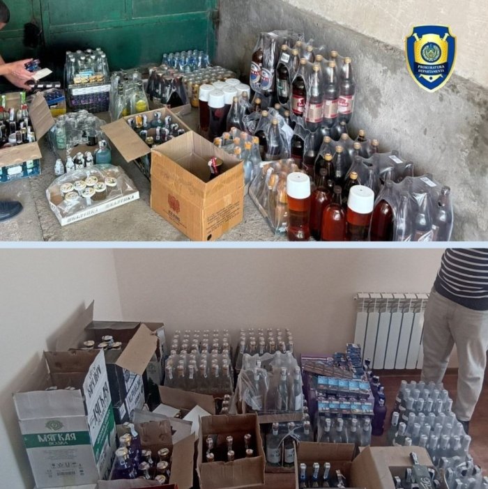 Худудларда қалбаки акциз маркали алкоголь ва тамаки маҳсулотларининг савдоси фош этилди