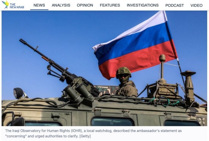 Россия Украинaдаги уруш учун ироқликларни ёллаш ҳақидаги айбловларни рад этди