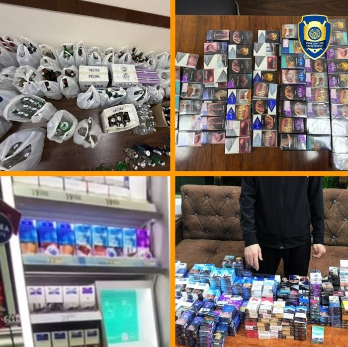 Алкоголь ва тамаки маҳсулотларининг ноқонуний савдоси фош этилди