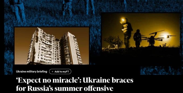 Ukraina askarlari orasida urushni tugatish istiqbollari yo‘qligidan "horg‘inlik va umidsizlik hissi" tarqalmoqda - Financial Times
