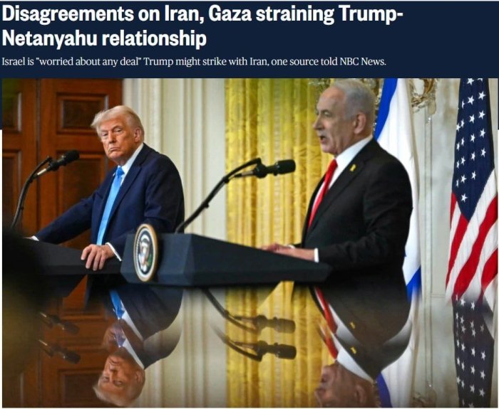 Netanyaxu va Tramp o‘rtasida mojaro avj olmoqda