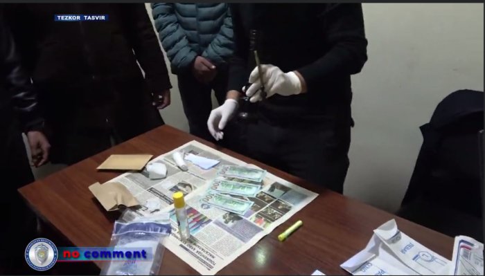 Samarqandda sudya 300 dollar pora bilan ushlandi (video)