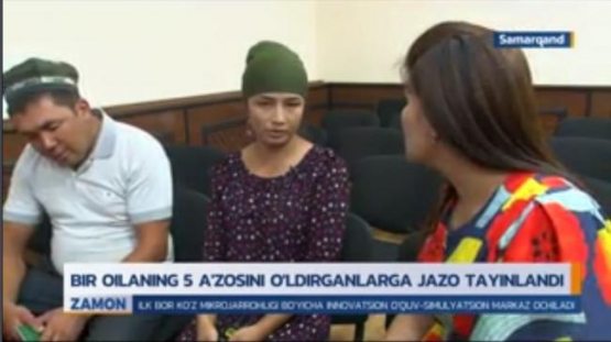 Samarqandda 5 a’zosi o‘ldirilgan oilaning tirik qolgan qizi: Yuzlariga shu darajada temir bilan urishganki, ularni taniy olmadim (video)