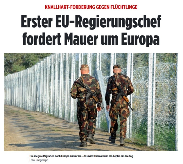 Европа Иттифоқининг ташқи чегараларида панжара ва чегара инфратузилмасини қуриш зарур,- Нехаммер