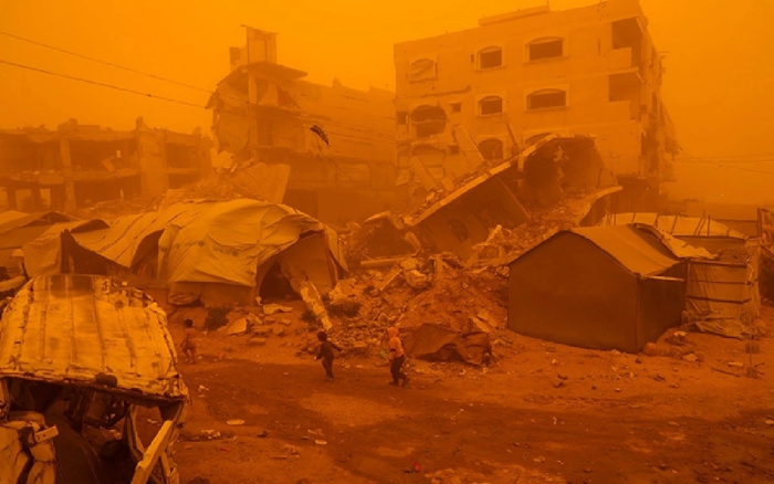 Ғазо секторида қум бўрони юз берди