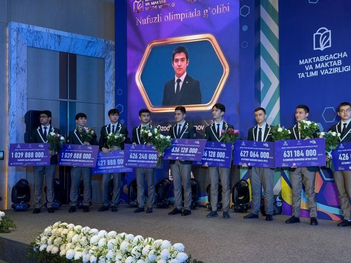 2 нафар мактаб ўқувчиси 2 млрд сўмдан ортиқ пул мукофоти билан тақдирланди