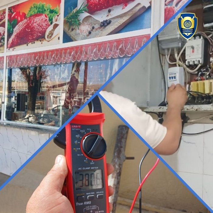 Elektr tarmog‘iga noqonuniy ulanish: go‘sht do‘koni va qurilishda fosh qilingan yirik o‘g‘irliklar