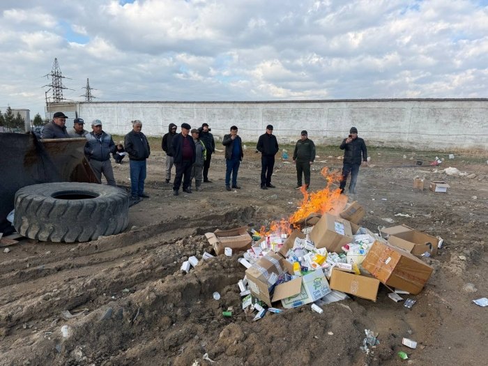 Пастдарғом туманида ноқонуний дори воситалари йўқ қилинди