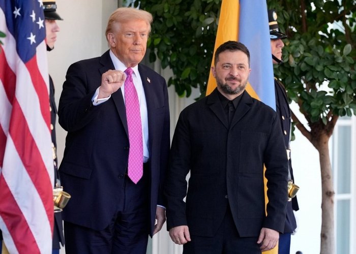 Tramp va Zelenskiyning Oq uydagi uchrashuvi boshlandi