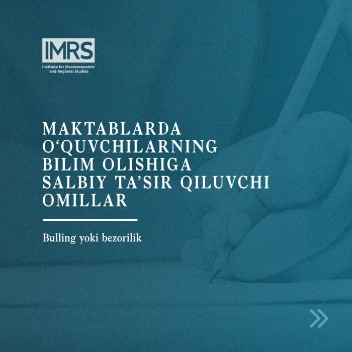 Maktablarda o‘quvchilarning bilim olishiga salbiy ta’sir qiluvchi omillar: bulling yoki bezorilik