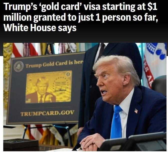 Трампнинг “Олтин картаси” ни фақатгина бир киши олди