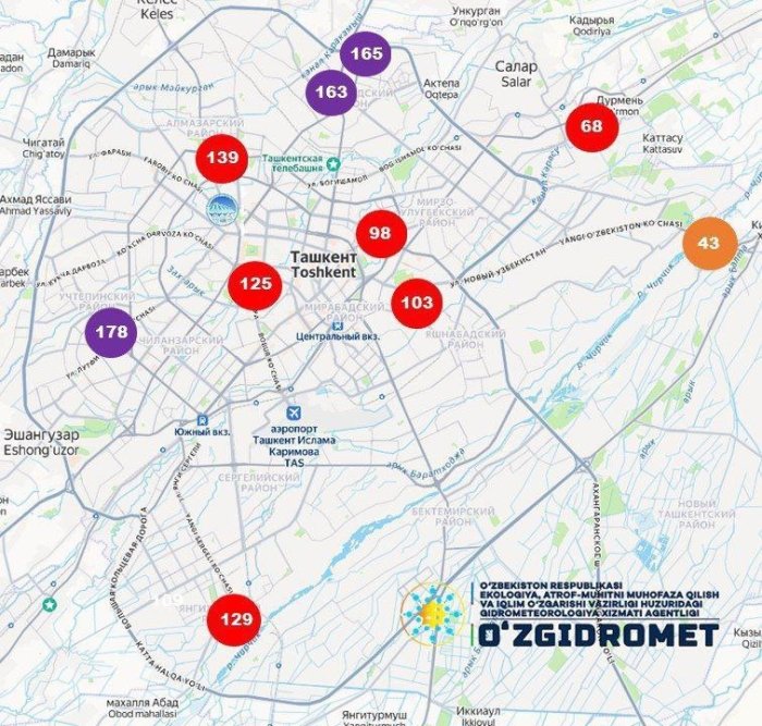 Пойтахтдаги ҳаво сифатида яхшиланмоқда