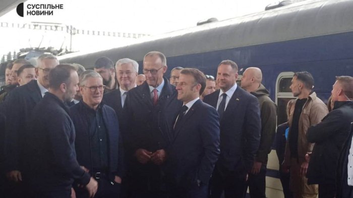 Makron, Starmer, Mers va Tusk Kiyevga keldi