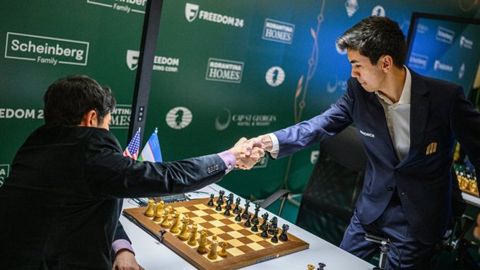 Shaxmat toji uchun talabgorlar turniri. Javohir Sindarov Xikaru Nakamurani ham taslim etdi