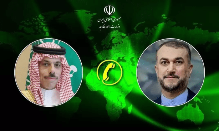 Eron va Saudiya tashqi ishlar vazirlari G‘azo inqirozini muhokama qildi