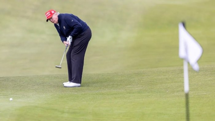 Трамп Зеленский билан учрашув олдидан гольф ўйнашга борди