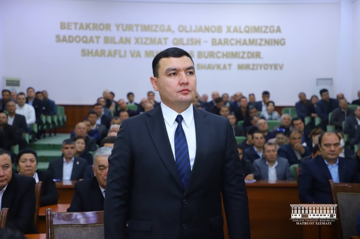 Bunyod Rajabov Urganch shahri hokimi lavozimiga tasdiqlandi