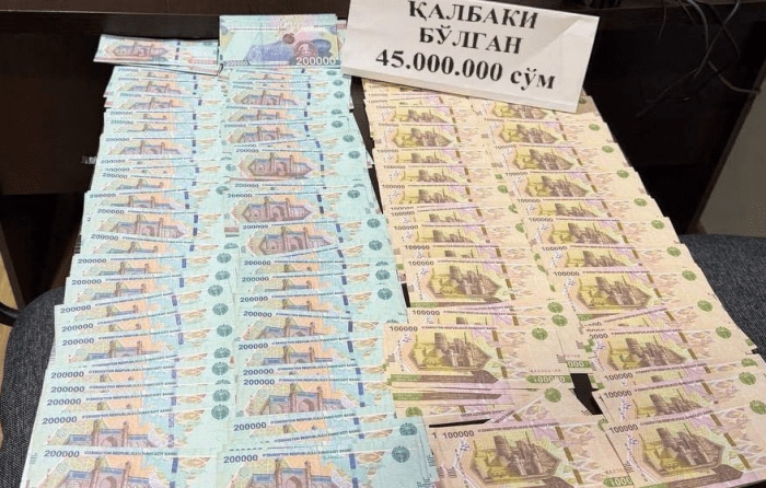 Namanganda 45 mln so‘m qalbaki pullarni sotayotgan shaxs ushlandi