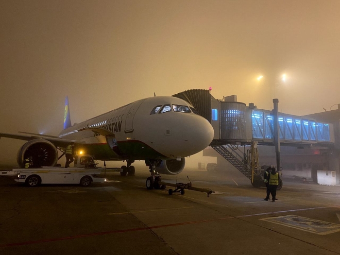Қалин туман Тошкент аэропорти фаолиятини чеклаб қўйди