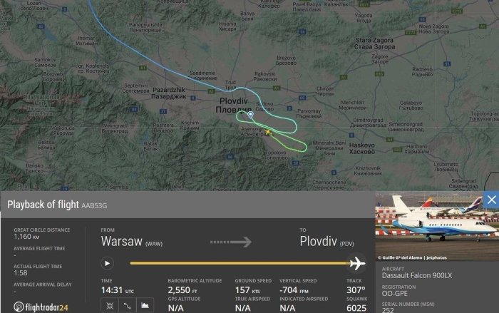 Flightradar Yevrokomissiya rahbarining samolyotida GPS tizimida nosozlik yuz bergani haqidagi ma’lumotni rad etdi