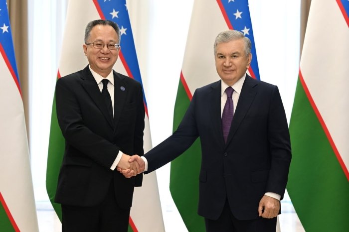 Shavkat Mirziyoyev "Kambag‘allikdan farovonlik sari" xalqaro forumi doirasida Osiyo taraqqiyot banki vise-prezidenti Inmin Yangni qabul qildi