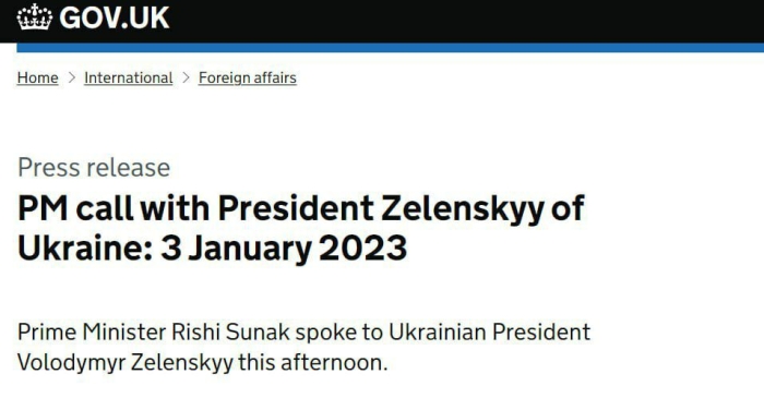 Buyuk Britaniya Ukrainaga yangi harbiy texnika jo‘natadi