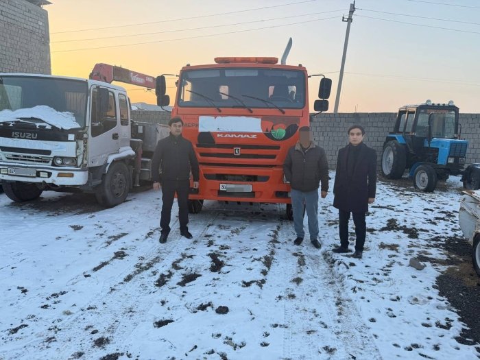 Qarzdor korxonaga tegishli avtotransport vositasi xatlandi