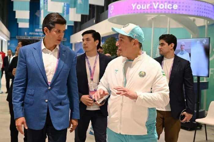 Отабек Умаров Осиё ўйинларида иштирок этаётган ўзбекистонлик спортчилар билан учрашди