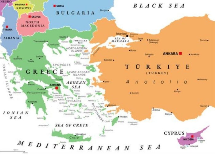 Egey dengizidagi orollar sabab Gresiya va Turkiya o‘rtasida yangi mojaro kelib chiqishi mumkin — Anadolu