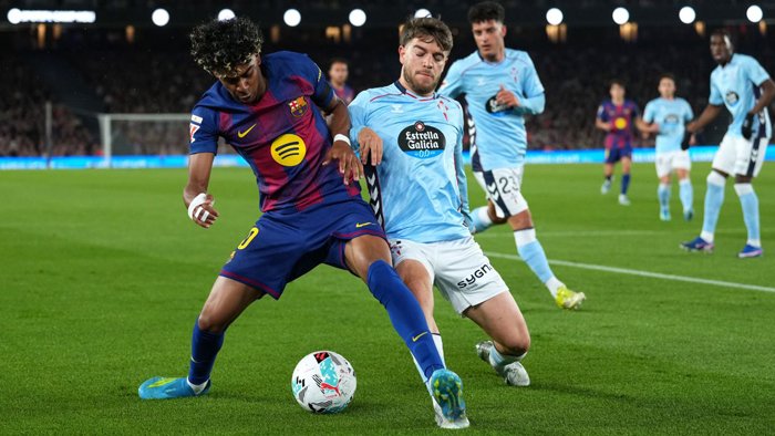 La liga. «Barselona» Yamalning goli evaziga «Selta»ni mag‘lub etdi (video)