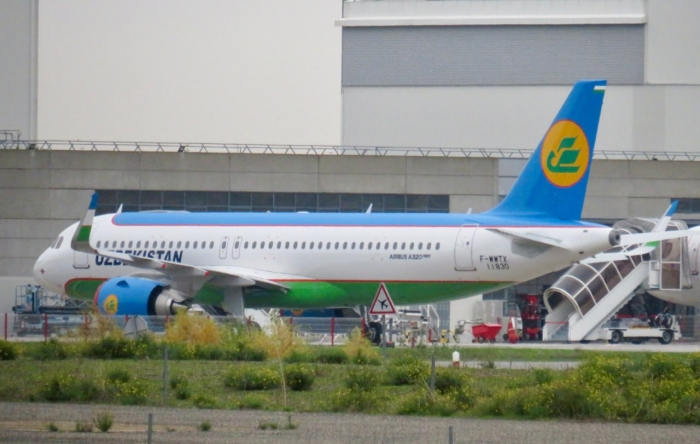 Airbus konsernining Tuluzadagi zavodida Uzbekistan Airways aviakompaniyasi uchun yangi ikkita A-320 NEO samolyotlari sinov parvozlarini boshladi