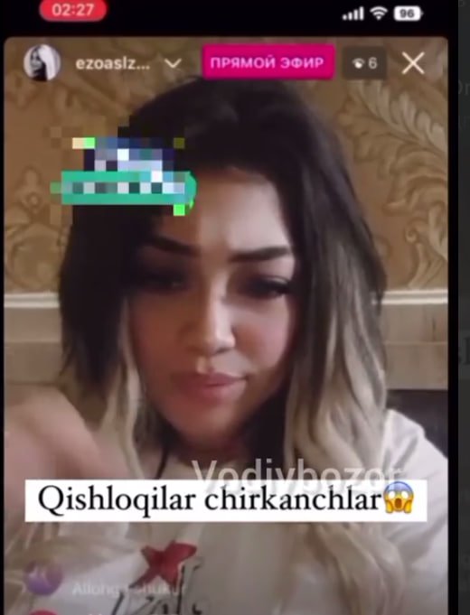 Yana bir Instagram foydalanuvchisi jonli efirda qishloqliklarni haqorat qildi