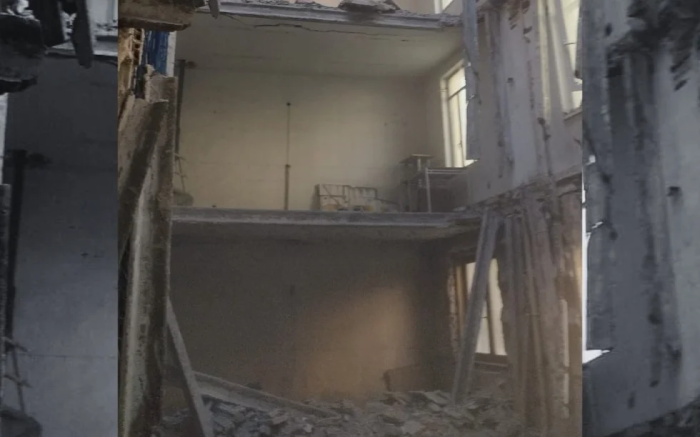 Мадрид марказида бино қулаб тушди