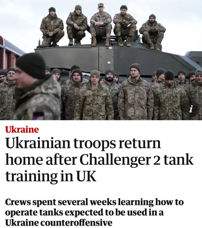 Challenger 2da mashg‘ulotlarni yakunlagan Ukraina tank ekipajlari taklif qilingan qarshi hujumda qo‘llanilishi kerak
