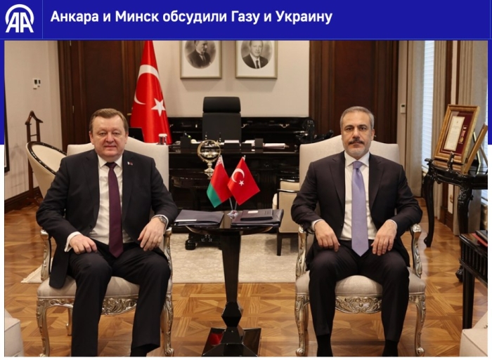 Belarus va Turkiya tashqi ishlar vazirlari G‘azo va Ukrainaga qiziqish bildirishdi