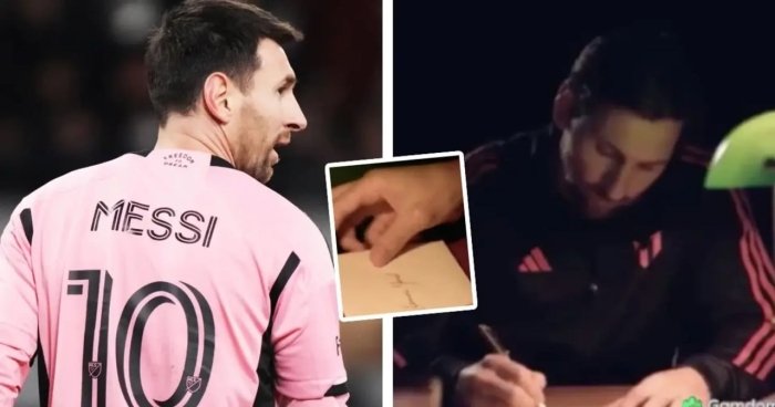 Messi Yamalga xat yozdi