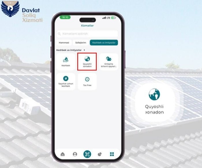“Yashil energiya” uchun aholiga 8,9 mlrd so‘m subsidiya berildi — Soliq qo‘mitasi