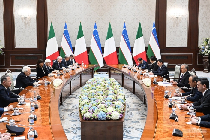 O‘zbekiston va Italiya Prezidentlari strategik sheriklik munosabatlarini kengaytirish rejalarini muhokama qildilar